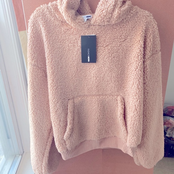 Fuzzy Bear Sherpa Short Set - Mauve - XL - Picture 3 of 4